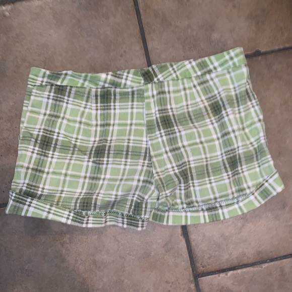 Plad green hint shorts - Picture 4 of 4